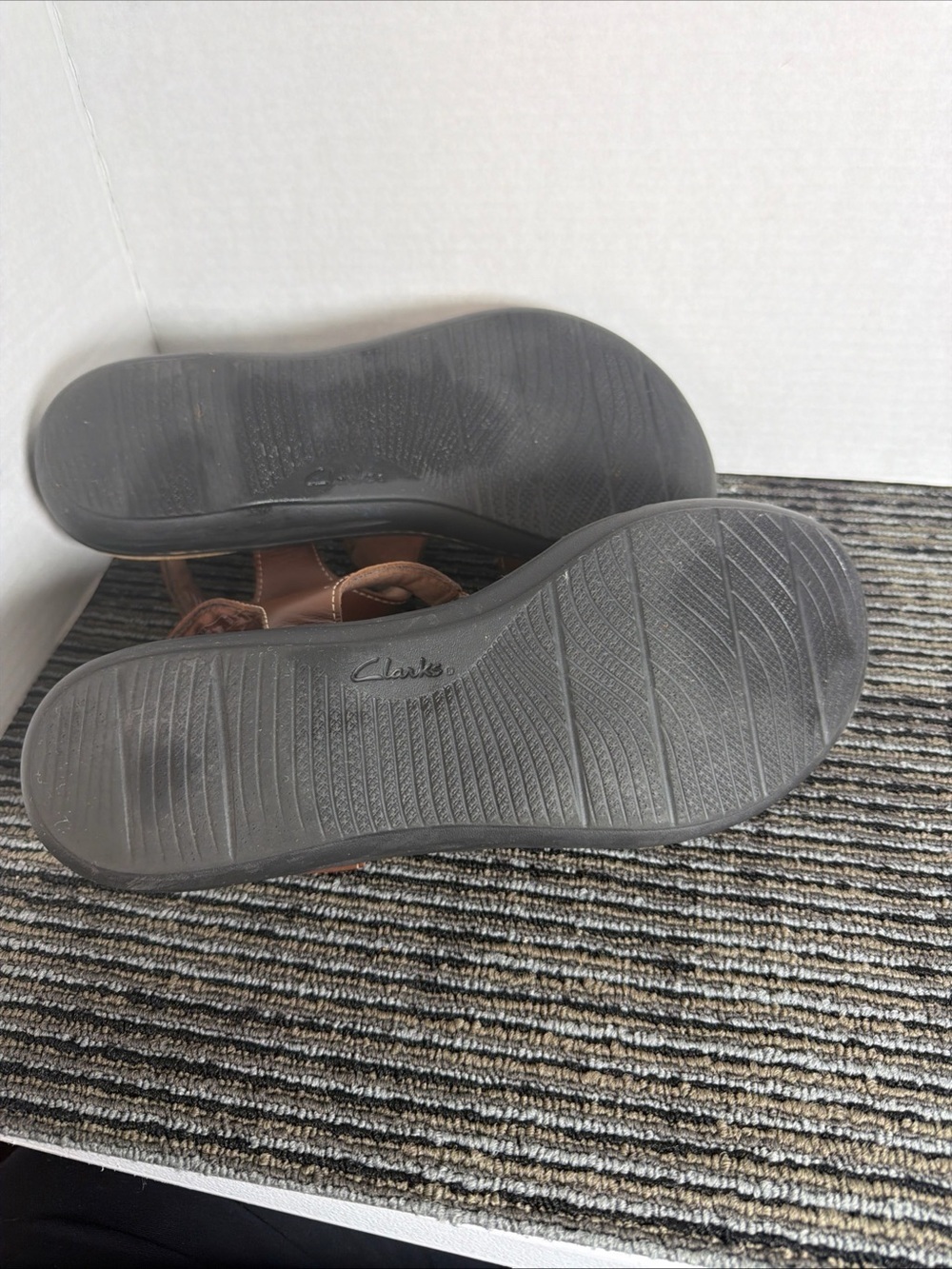 Clarks Womens Brown Leather Laurieann Kay Slingback T-Strap Sandal Size 11 - Picture 5 of 7